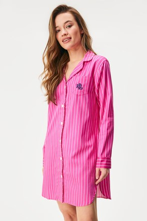 Kratka spalna srajca Ralph Lauren Classic Pink Stripe