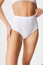 Klasične brezšivne hlačke Flexi z višjim pasom