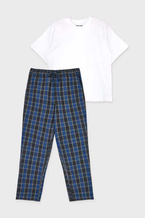 Dolga bombažna pižama JACK AND JONES JACFlorence