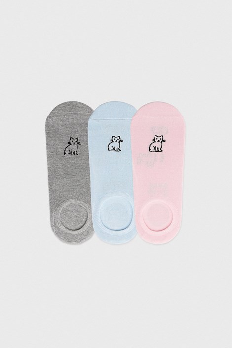 3PACK Bambusove stopalke Kaska večbarvna