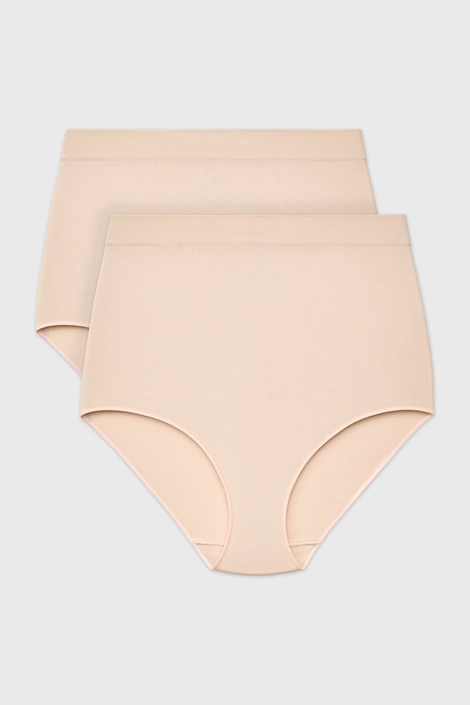 2PACK Klasične brezšivne hlačke Flexi z visokim pasom