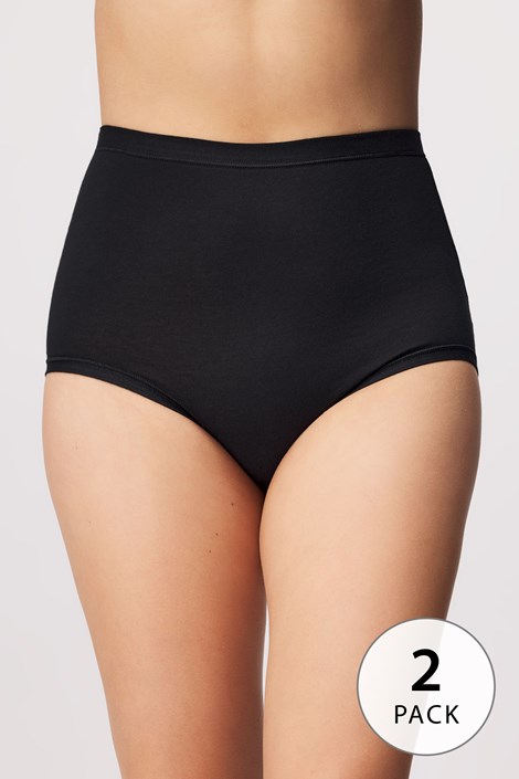 2PACK klasičnih višjih hlačk Erica črna
