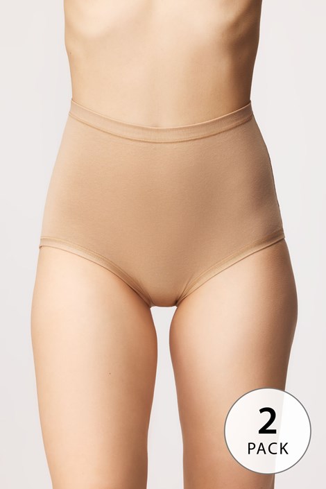 2PACK klasičnih višjih hlačk Erica bež