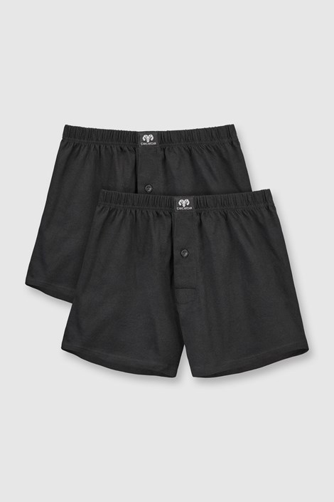 2 PACK črne boksarice Zeke
