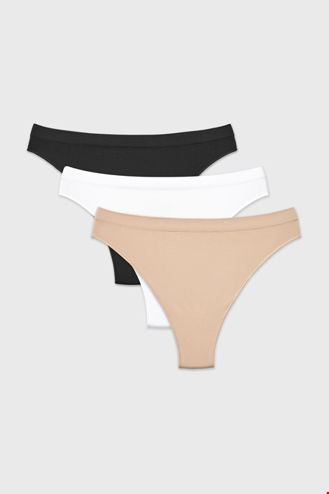 3PACK Klasične brezšivne hlačke Flexi Bikiny