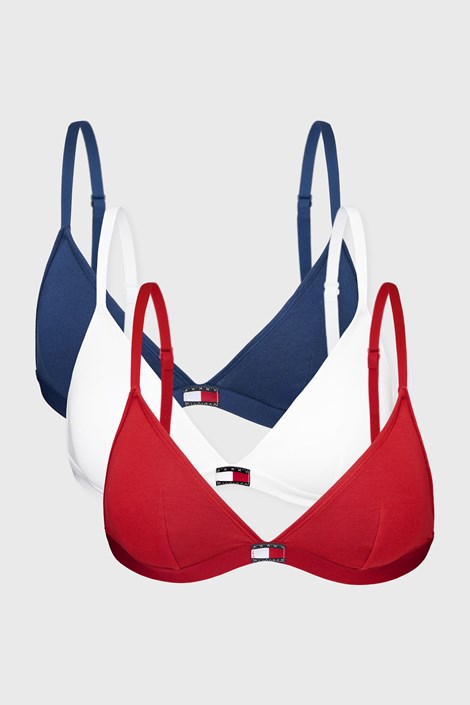 3PACK Modrček Tommy Hilfiger Triangle
