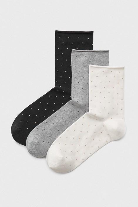 3PACK Visoke ženske nogavice Dots I