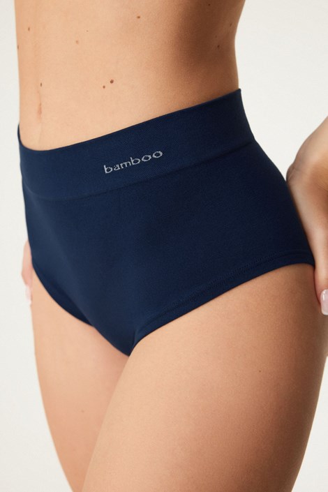 Klasične hlačke Bamboo Nature II z visokim pasom