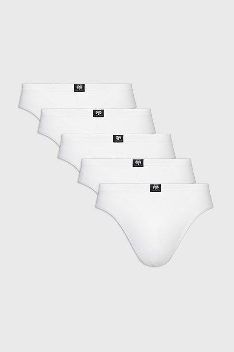 5PACK Bombažne spodnjice v tubusu bela