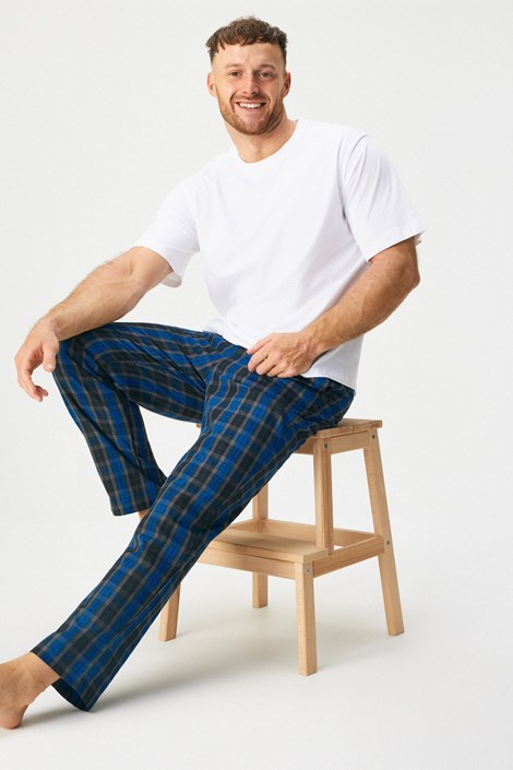 Dolga bombažna pižama JACK AND JONES JACFlorence