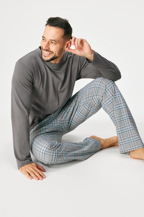 Dolga bombažna pižama Myles