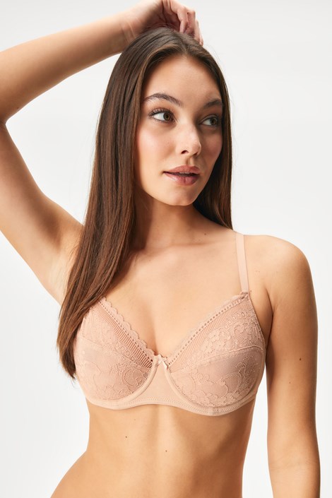 Nepodložen modrček Bellinda Everyday Lace kožna