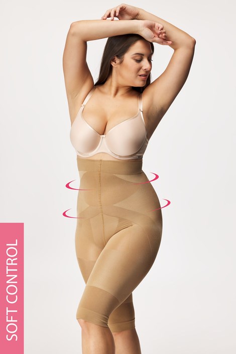 Hlačke za oblikovanje postave PLUS SIZE Smoothwear s hlačnico