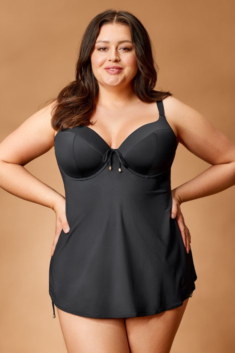 Zgornji del tankini kopalk Harper Black Plus