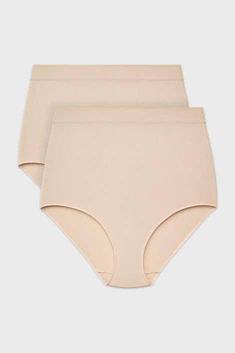2PACK Klasične brezšivne hlačke Flexi z visokim pasom