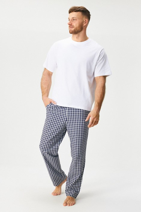 Dolga bombažna pižama JACK AND JONES JACFlorence