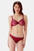 Hlačke Gossard Glossies Lace Bordeaux 13003_BOR_05