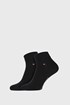 2 PACK črne nogavice Tommy Hilfiger Quarter 2p34202501blk_pon_01