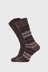 2 PACK rjavo-bež nogavice Tommy Hilfiger Duo Stripe 2p47200101oak_pon_02
