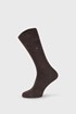 2 PACK rjavo-bež nogavice Tommy Hilfiger Duo Stripe 2p47200101oak_pon_03