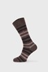 2 PACK rjavo-bež nogavice Tommy Hilfiger Duo Stripe 2p47200101oak_pon_04