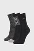 3 PACK ženske nogavice Calvin Klein Isla 3P10002176blk_pon_01