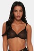Modrček Gossard Glossies Black nepodložen 6271GlossBlack_10