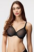 Modrček Gossard Glossies Black nepodložen 6271GlossBlack_11
