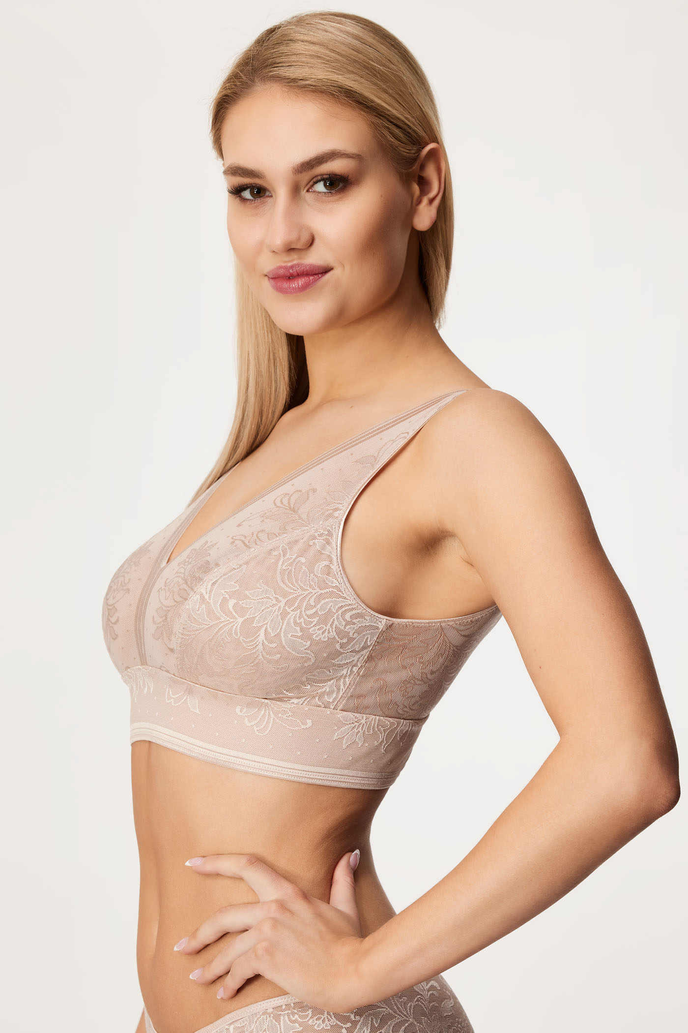 Modrček Wacoal Net Effects Bralette