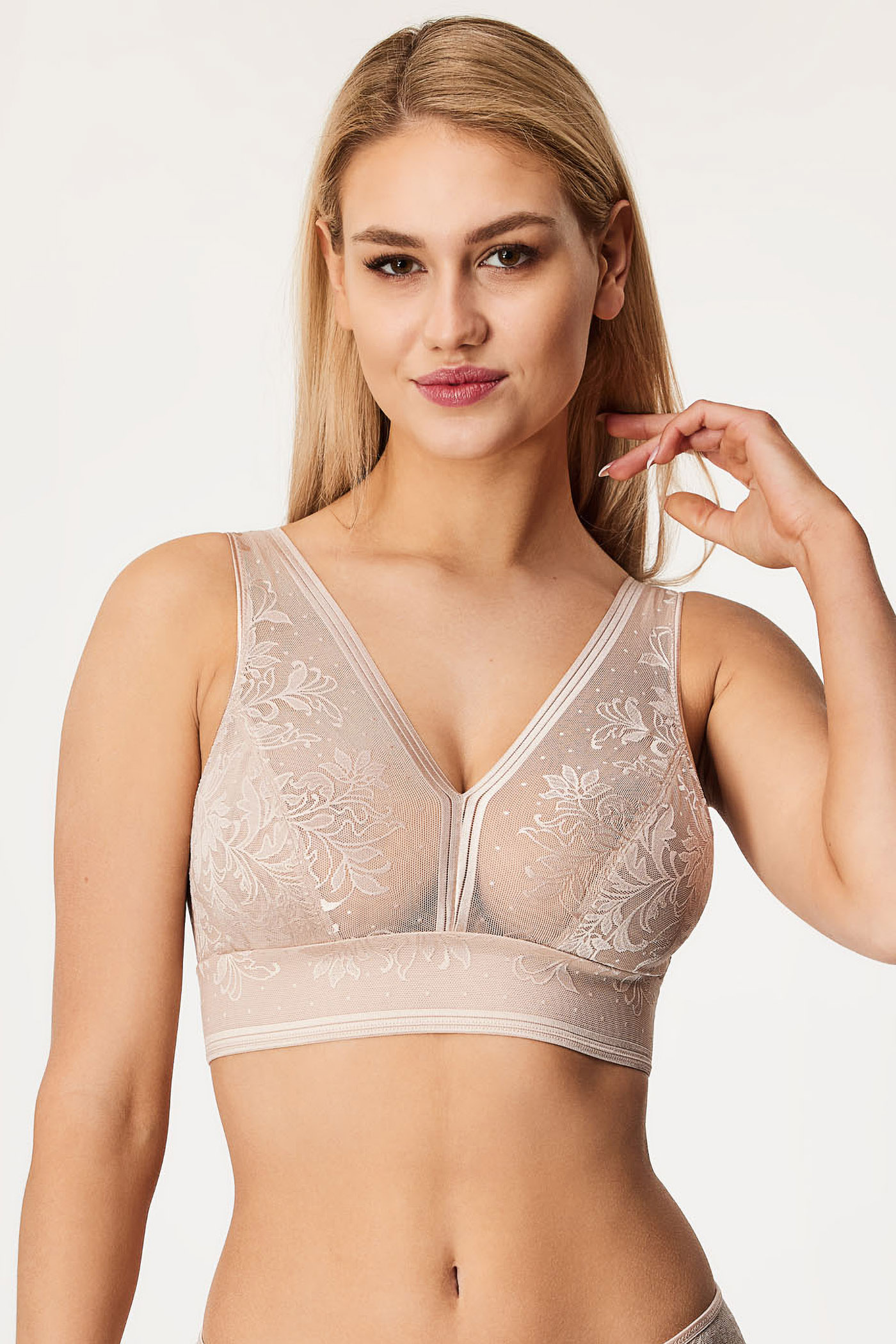 Modrček Wacoal Net Effects Bralette